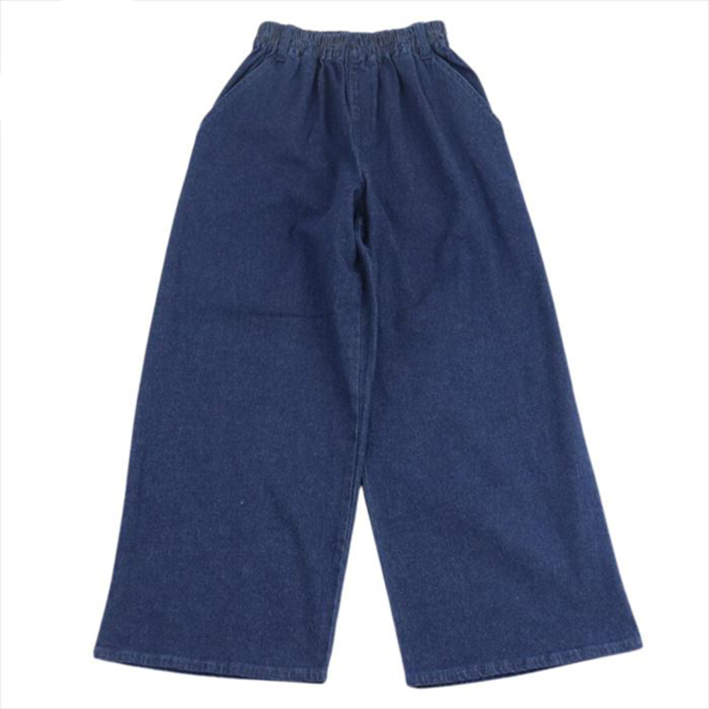 パンツ キッズ 子供服 通販 ワイドパンツ デニム ストレッチ キュロット ズボン 長ズボン ロング...