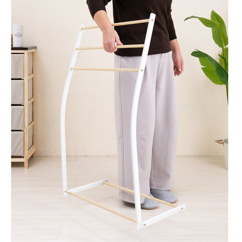 物干しスタンド おしゃれ 通販 タオルスタンド タオル掛け スマートタオルスタンド 永井興産 NK-540 タオルハンガー バスタオル 干し 部屋干し  物干しスタンド |  | 04