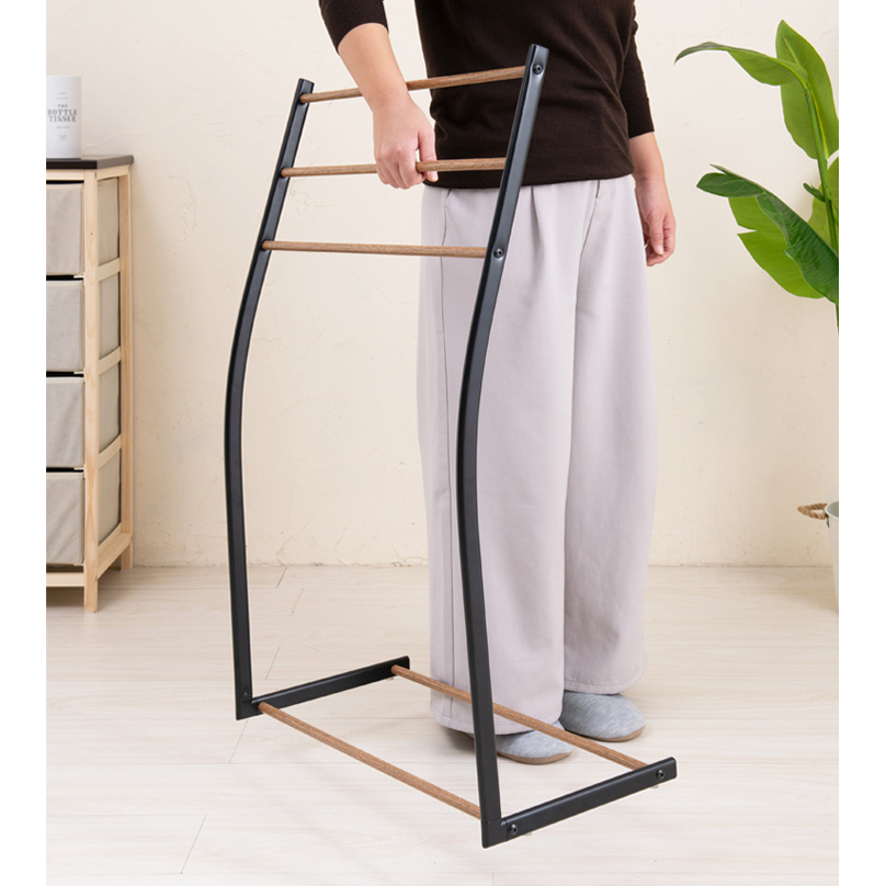 物干しスタンド おしゃれ 通販 タオルスタンド タオル掛け スマートタオルスタンド 永井興産 NK-540 タオルハンガー バスタオル 干し 部屋干し  物干しスタンド |  | 08