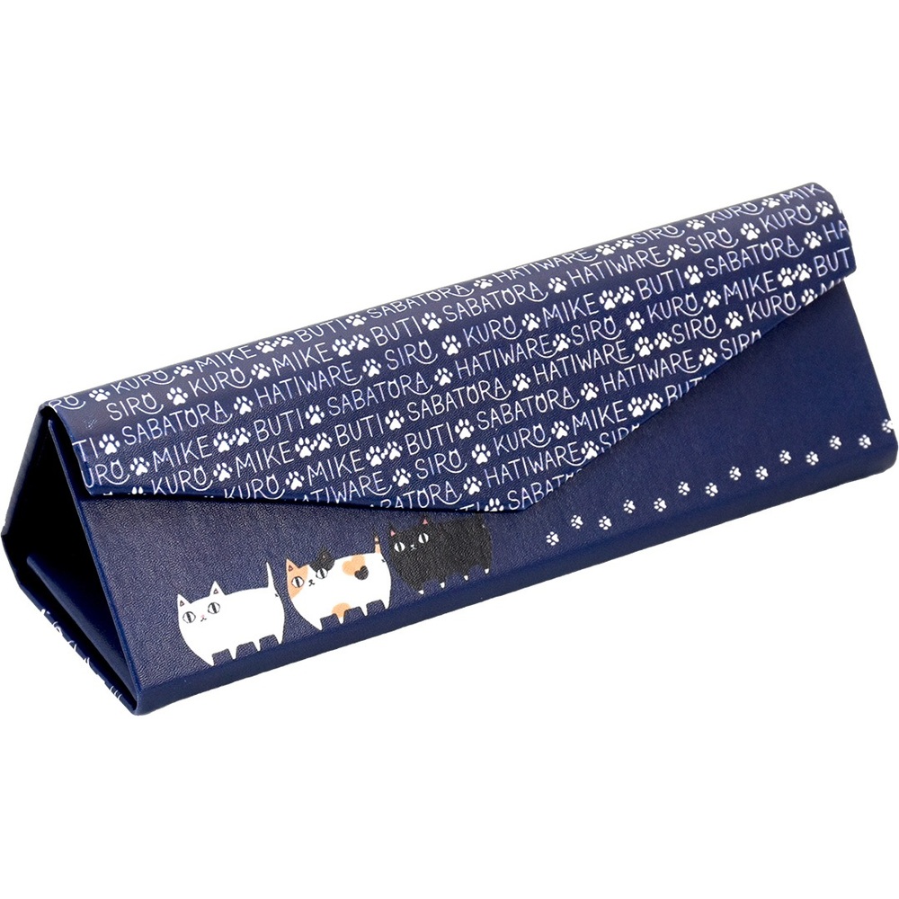メガネケース 猫 通販 にゃん屋 猫3兄弟 眼鏡ケース 猫三兄弟 めがねケース 折りたたみ コンパクト 持ち運び セミ ハードケース ネコ ねこ レディース 女子 | BACKYARD FAMILY | 02