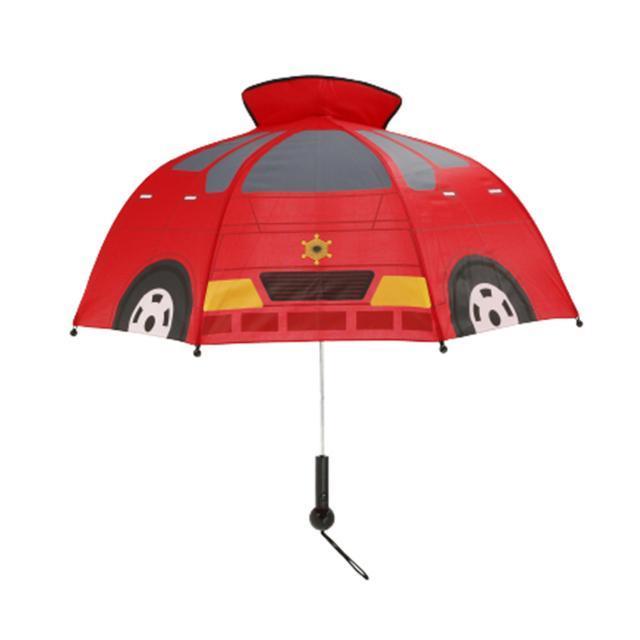 傘 子供用 男の子 通販 キッズ 子供 こども 47センチ 47cm かわいい 乗り物 のりもの 透明窓 1コマ 長傘 雨傘 光る ライト付き 音が鳴る サウンド付き 傘 |  | 03