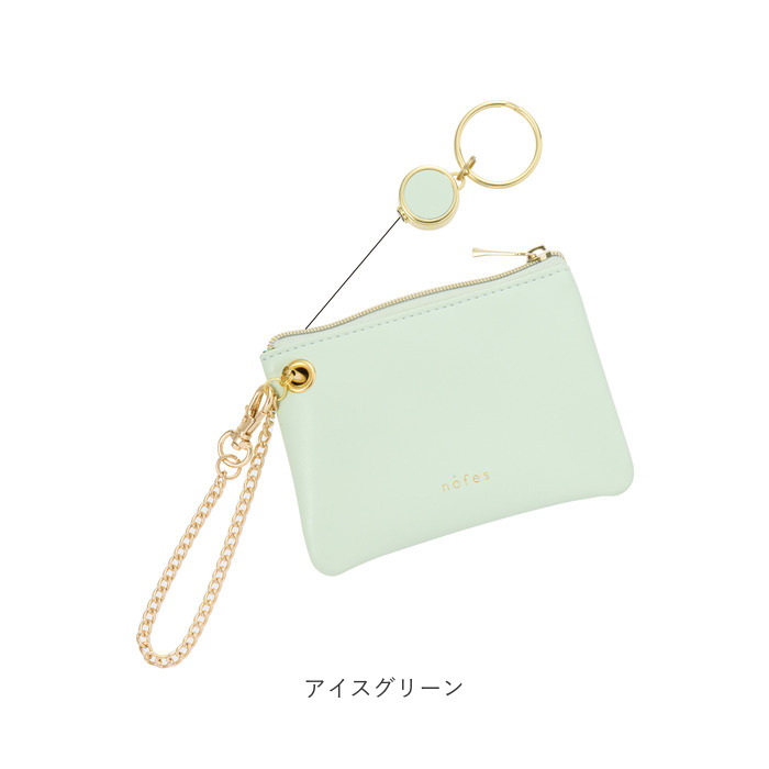 ノフェス リール付きキー＆パスポーチ 通販 nofes NSK1449 パスケース リール付きパスケース 定期入れ ストラップ付 パスポーチ キーケース ノフェス |  | 21