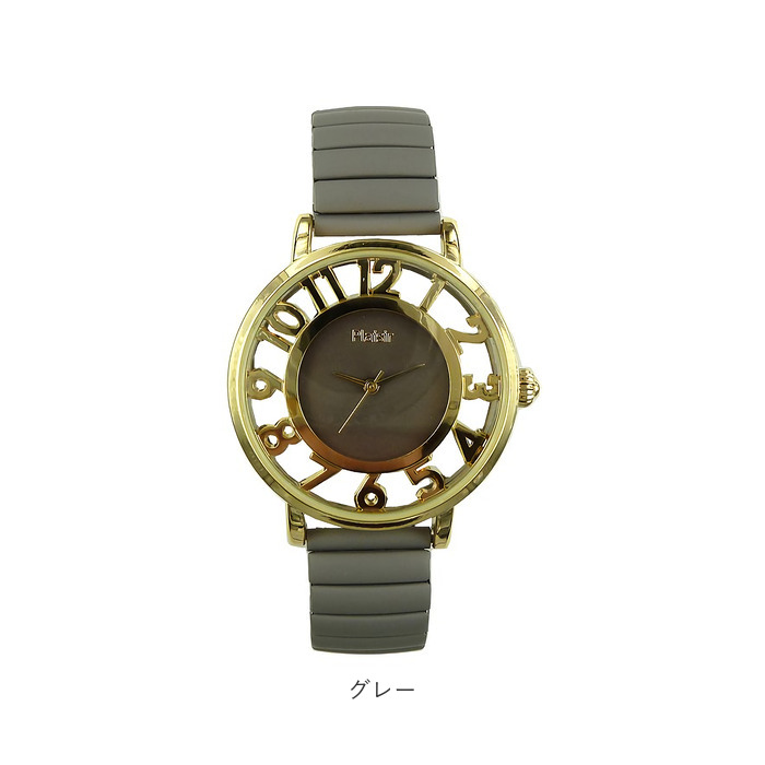 プレジール Plaisir プレジール 腕時計 レディース ジャバラ 通販 ジャバラウォッチ ウォッチ ニッケルフリー 文字盤 スケルトン バンド 伸びる 蛇腹 じゃばら | PLAISIR | 14