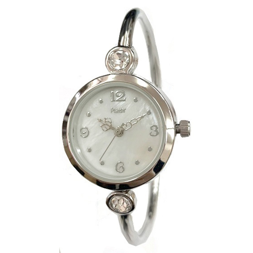 プレジール Plaisir プレジール 腕時計 レディース ハングル 通販 ニッケルフリー バングルウォッチ ウォッチ シェルダイヤル 白蝶貝 貝殻 シンプル | PLAISIR | 01