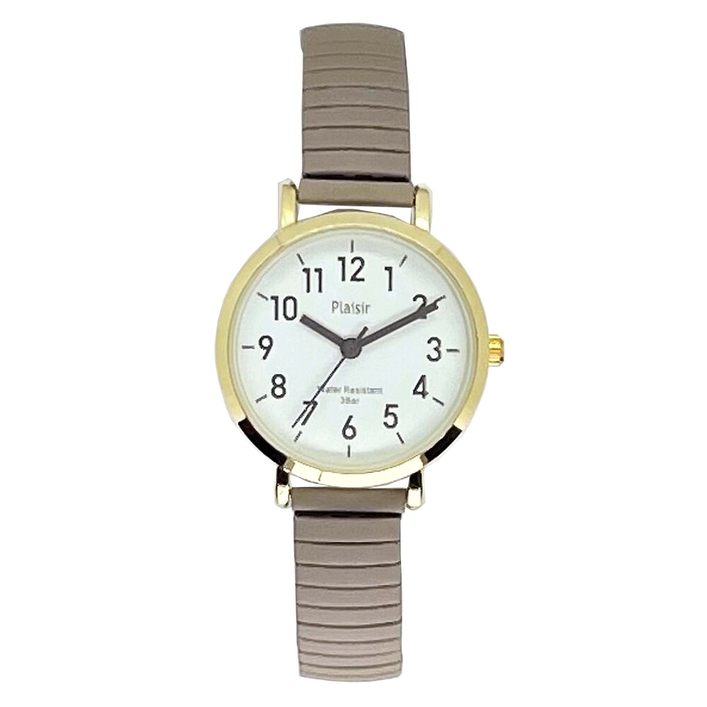 時計 plaisir 時計 NTK-290 通販 腕時計 ニッケルフリー リストウォッチ レディース 腕時計レディース じゃばらベルト 蛇腹ベルト 日常生活防水 3気圧防水 |  | 02