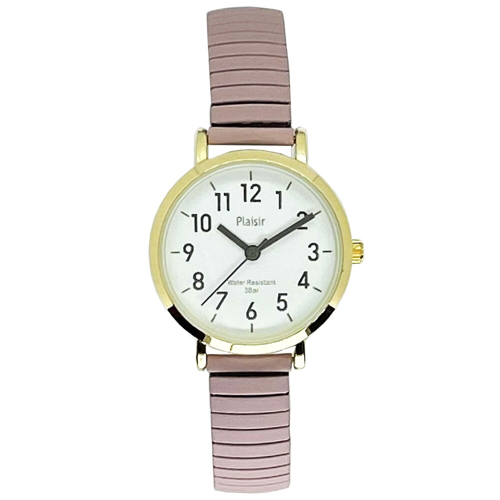 時計 plaisir 時計 NTK-290 通販 腕時計 ニッケルフリー リストウォッチ レディース 腕時計レディース じゃばらベルト 蛇腹ベルト 日常生活防水 3気圧防水 |  | 03