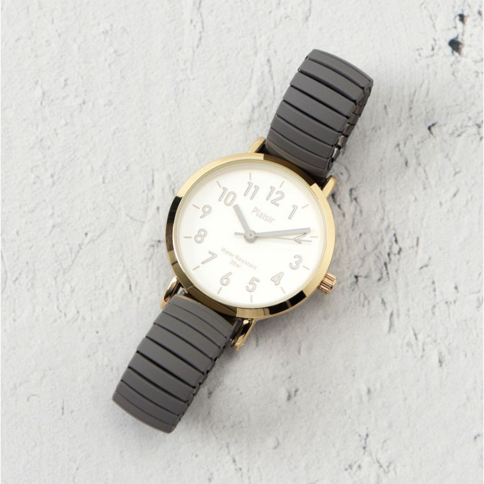 時計 plaisir 時計 NTK-290 通販 腕時計 ニッケルフリー リストウォッチ レディース 腕時計レディース じゃばらベルト 蛇腹ベルト 日常生活防水 3気圧防水 |  | 12
