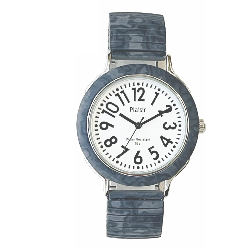 時計 plaisir 時計 NTK-305 通販 腕時計 ニッケルフリー リストウォッチ レディース 腕時計レディース じゃばらベルト 蛇腹ベルト 日常生活防水 3気圧防水 |  | 03