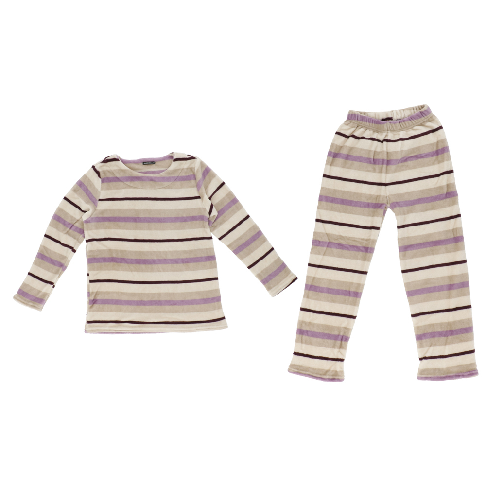 パジャマ レディース 長袖 通販 ルームウェア 上下セット 部屋着 おしゃれ かわいい マイクロファイバー セットアップ クルーネック 女性 ズボン パジャマ | ふわもこ | 18