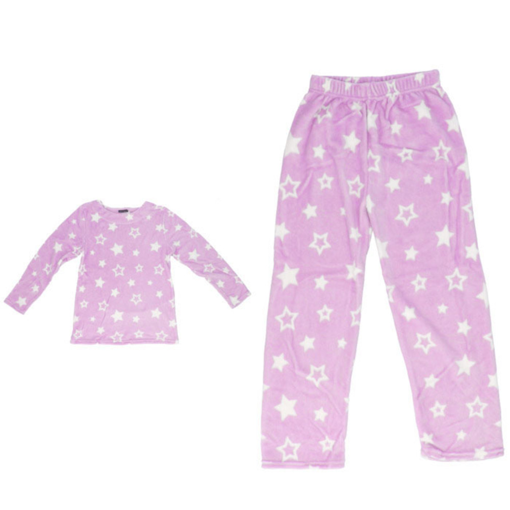 パジャマ レディース 長袖 通販 ルームウェア 上下セット 部屋着 おしゃれ かわいい マイクロファイバー セットアップ クルーネック 女性 ズボン パジャマ | ふわもこ | 04