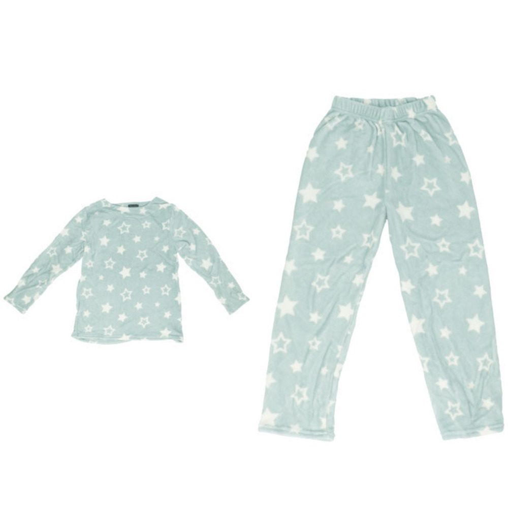 パジャマ レディース 長袖 通販 ルームウェア 上下セット 部屋着 おしゃれ かわいい マイクロファイバー セットアップ クルーネック 女性 ズボン パジャマ | ふわもこ | 05