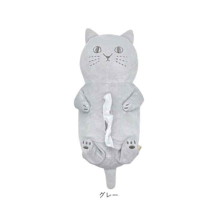 ティッシュカバー　猫　ねこ　ネコ　北欧風　ハンドメイド　裏地あり ティッシュカバー 猫 通販 にゃふにゃふ ねこ ネコ ティッシュケース
