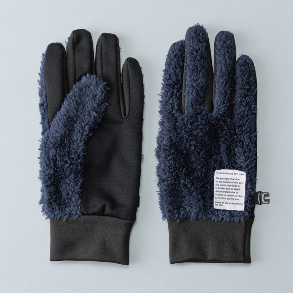 クロダ 手袋 メンズ 通販 グローブ 手ぶくろ 防寒 暖かい おしゃれ シンプル パイルコンビ カフスグローブ 通勤 通学 男性用 紳士用 ギフト プレゼント クロダ | KURODA | 02