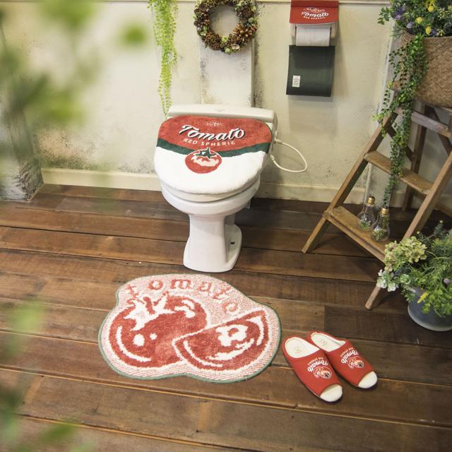 トイレマットセット 2点 安い おしゃれ かわいい 可愛い アンドグリーン トイレ2点セット トイレカバー セット フタカバー ふたカバー トイレ  マット