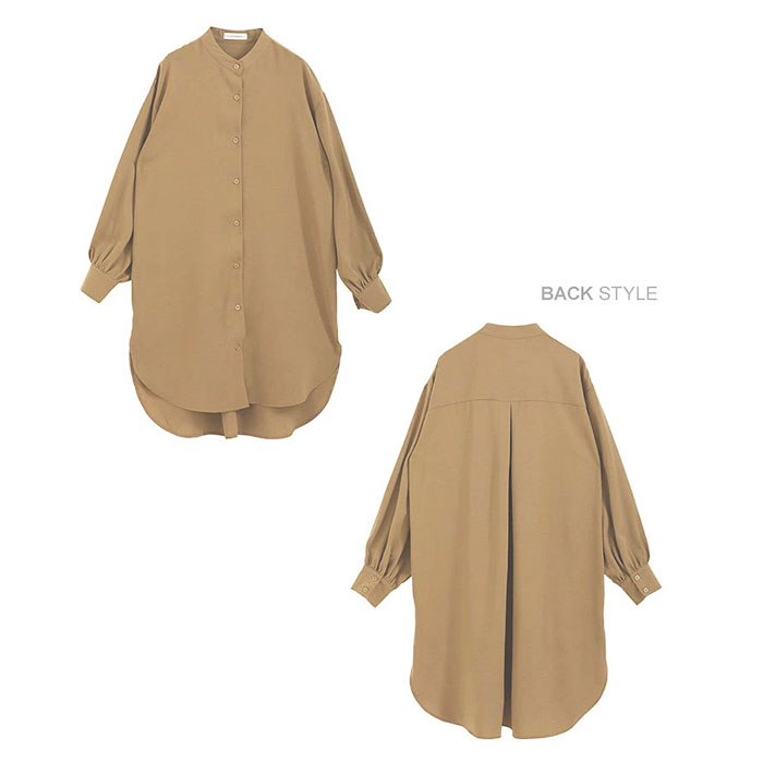 ロングシャツ レディース 長袖 通販 トップス シャツ チュニック かわいい おしゃれ ゆったり 上品 体型カバー 前開き ロング丈 | BACKYARD FAMILY | 22