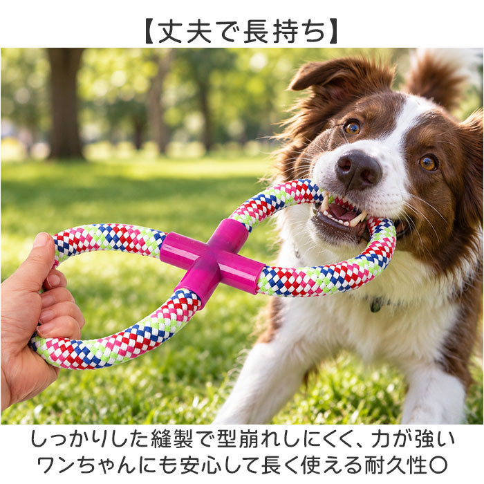 犬 おもちゃ 10個セット 通販 コットンロープ デンタルケア 運動不足解消 引っ張り合い 一人遊び 投げて遊ぶ 水洗い可能 耐久性抜群 噛むおもちゃ | BACKYARD FAMILY | 07
