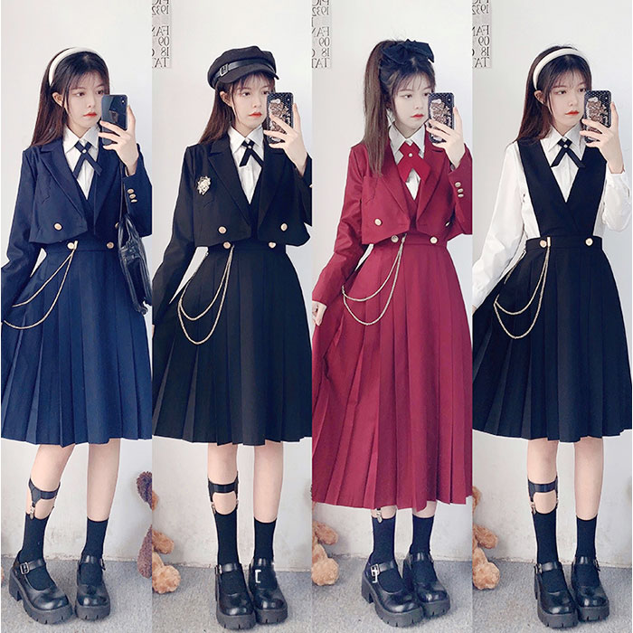 学生服 スーツ レディース 通販 セットアップ 上下セット 制服 フォーマル 卒業式 入学式 おしゃれ かわいい ジャンパースカート ワンピース 学生服 | BACKYARD FAMILY | 06