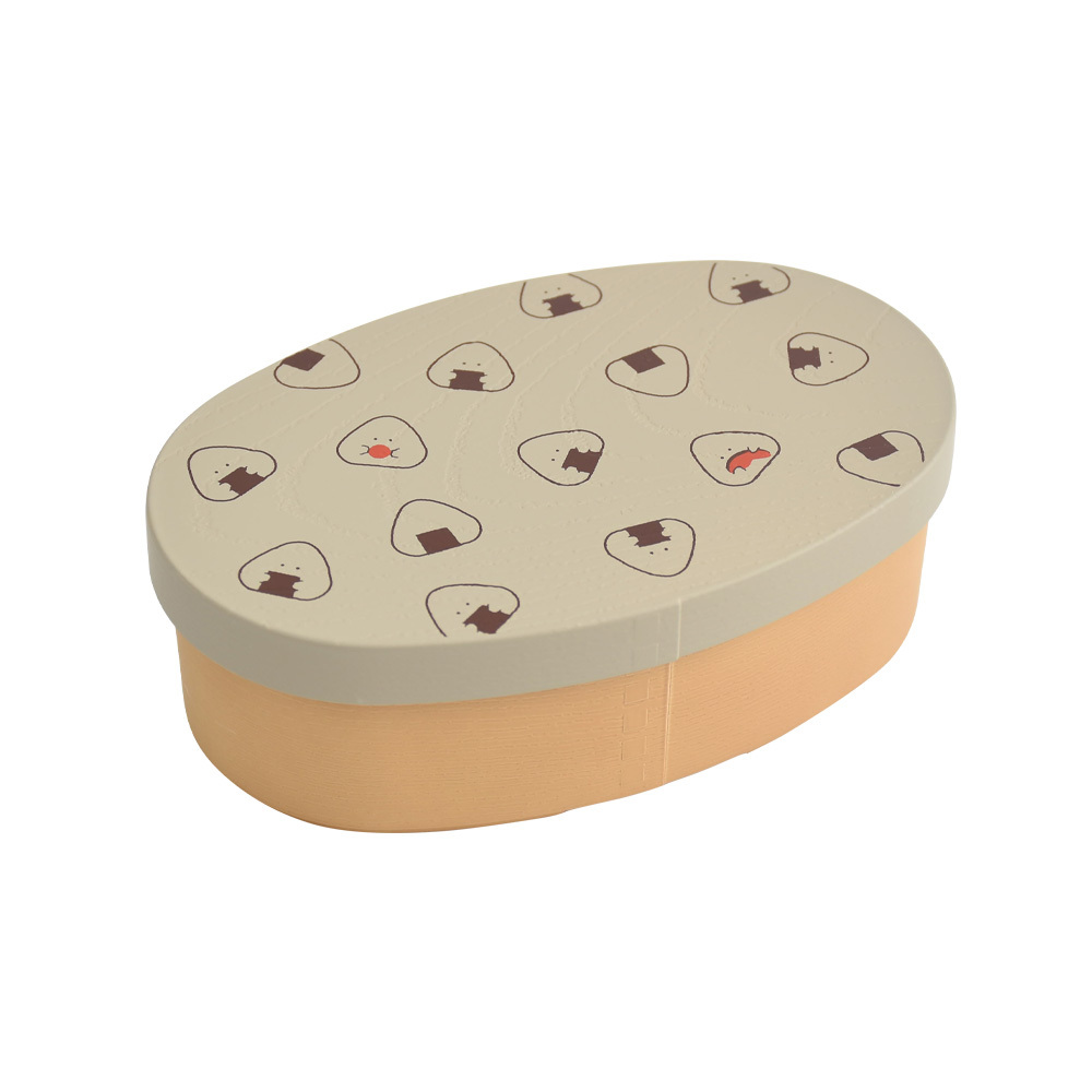 わっぱ風 弁当箱 レンジ対応 通販 日本製 ぎゅっとおにぎりさん わっぱ風弁当箱 ランチボックス お弁当箱 1段 一段 475ml 大人 女子 可愛い わっぱ風 |  | 02