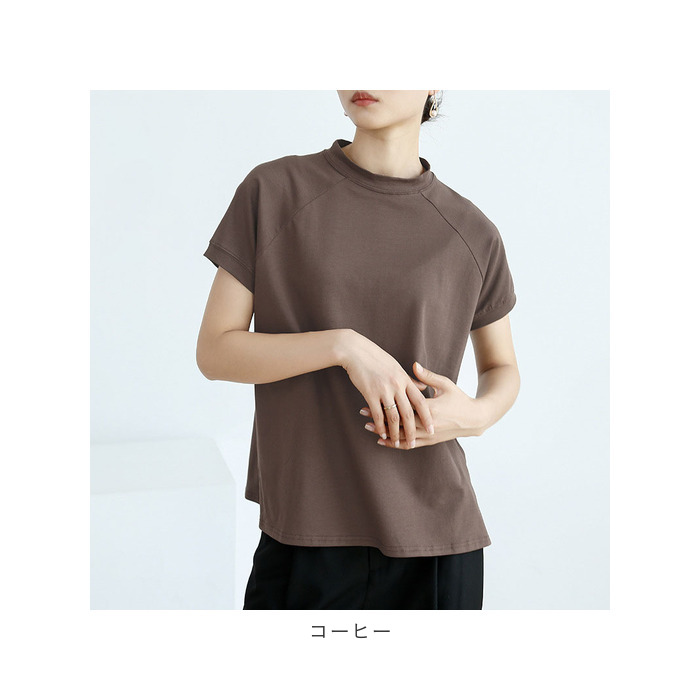 Tシャツ 通販Tシャツ レディース 半袖 クルーネック サイドスリット