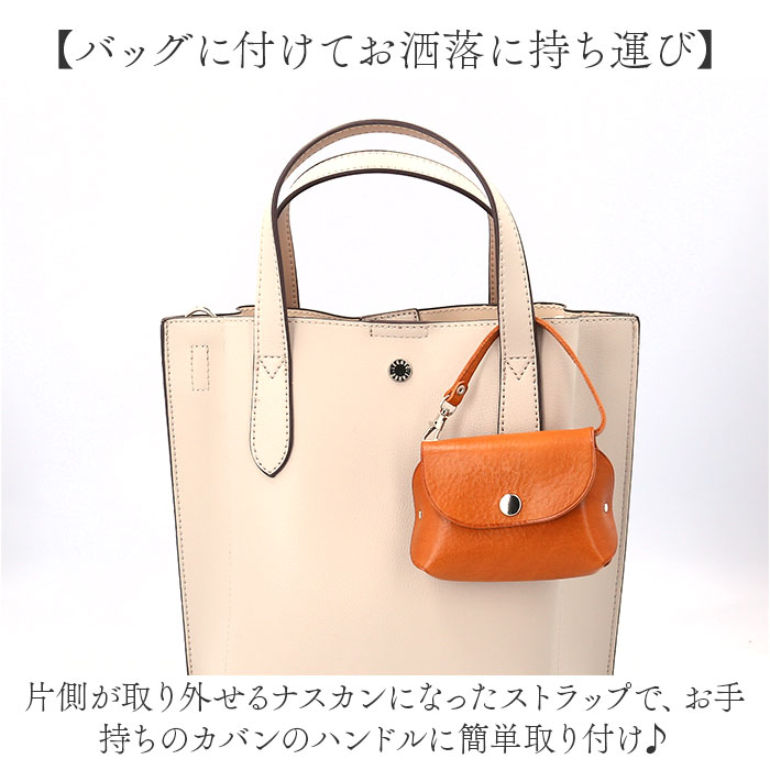 マルチケース 本革 牛革 ミニ 通販 小物収納 小物入れ ミニケース マスクポーチ マスク入れ ストラップポーチ 二層式 持ち手付 取り外し可能 マルチケース |  | 14