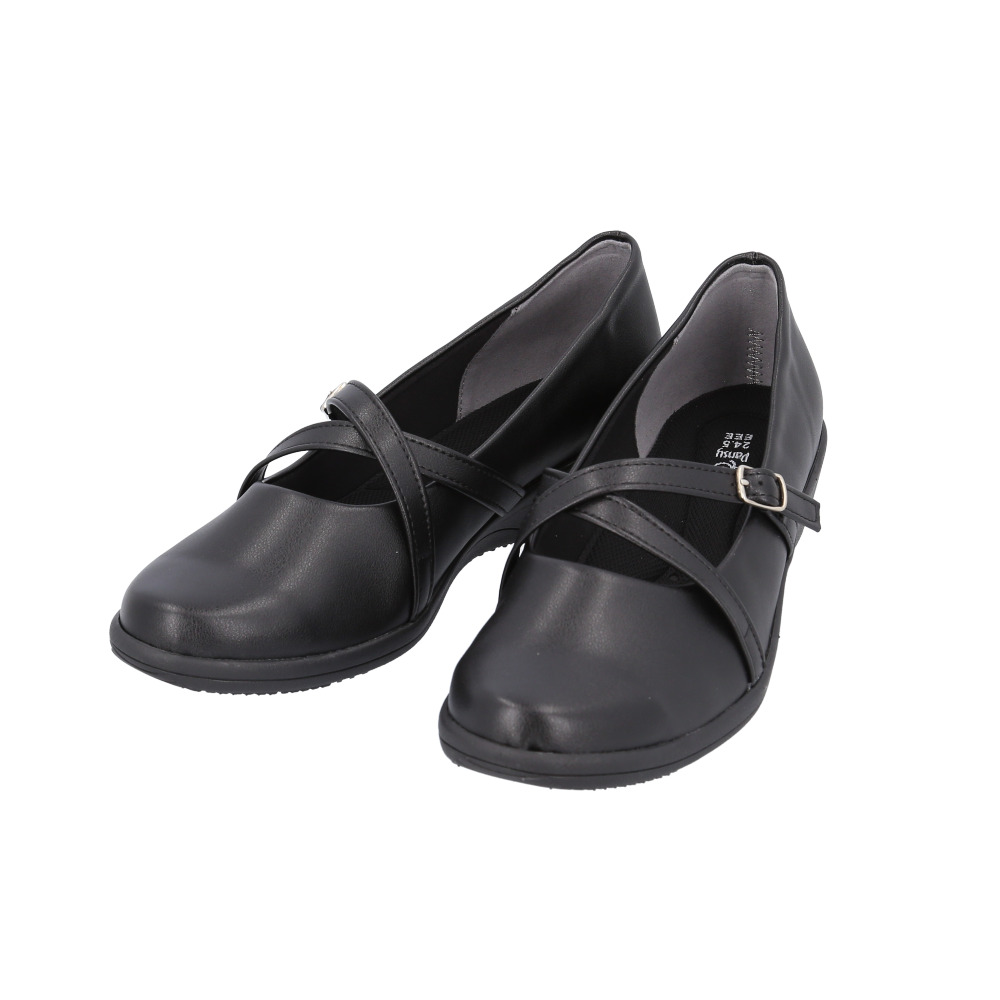 パンジー パンプス レディース 通販 甲ストラップ シューズ 靴 くつ 女性 婦人 オフィスシューズ 歩きやすい 履きやすい 軽量 軽い おしゃれ かわいい 通勤 | PANSY | 01