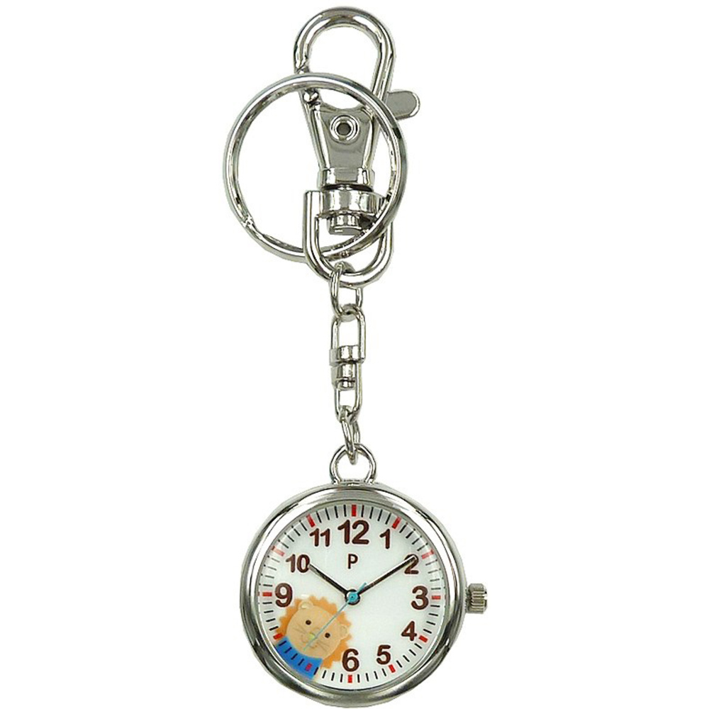 プレジール Plaisir 通販Plaisir プレジール 懐中時計 腕時計 キッズ ナースウォッチ アニマル キーリングウォッチ キーホルダー ハングウォッチ チェーン 時計 | LION | 03