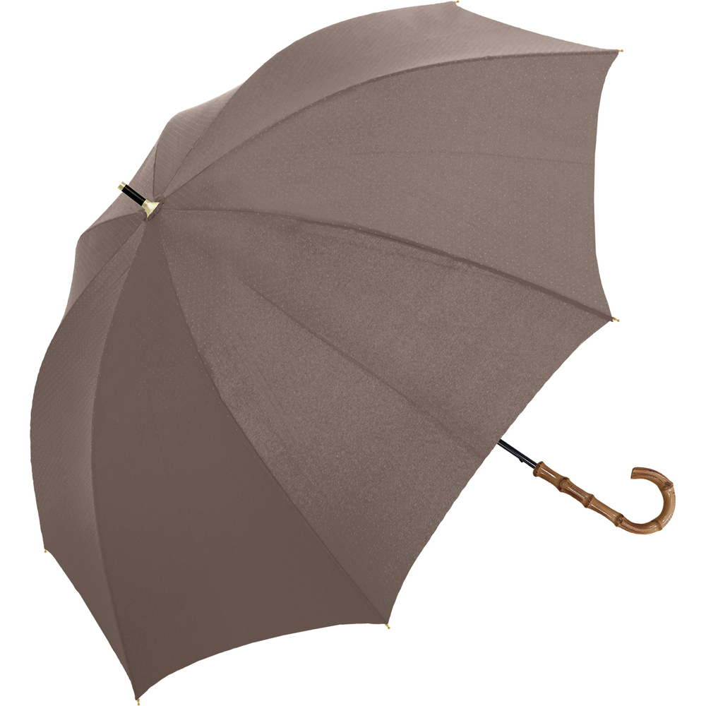 【美品】紳士 長傘 バンブー ブラウン BACKYARD FAMILY（バックヤードファミリー） 傘 parasol 傘 55cm 長傘