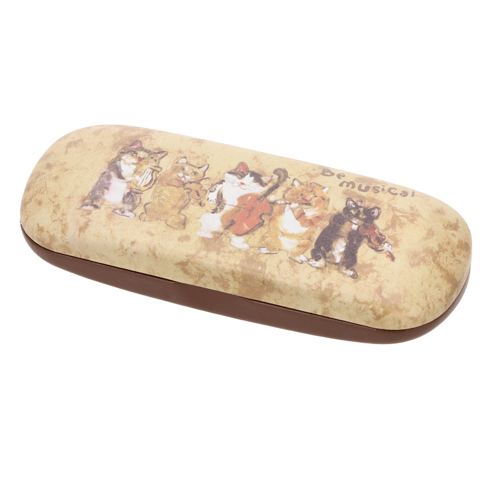 メガネケース 通販メガネケース おしゃれ 眼鏡ケース めがねケース マンハッタナーズ Manhattaner's セミハード 猫 ねこ ネコ レディース 大人 メガネケース | Manhattaner's | 01