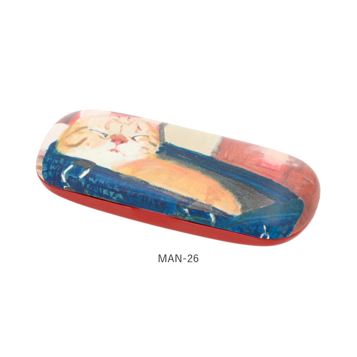 メガネケース 通販メガネケース おしゃれ 眼鏡ケース めがねケース マンハッタナーズ Manhattaner's セミハード 猫 ねこ ネコ レディース 大人 メガネケース | Manhattaner's | 24