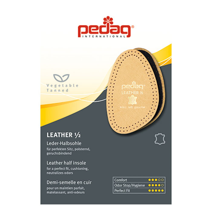 ペダック pedag ペダック 中敷き つま先 通販 レザー 革 1/2 ハーフインソール ハーフ レザーハーフ 靴 サイズ調整 衝撃吸収 クッション 汗吸収 吸湿 通気性 |  | 08