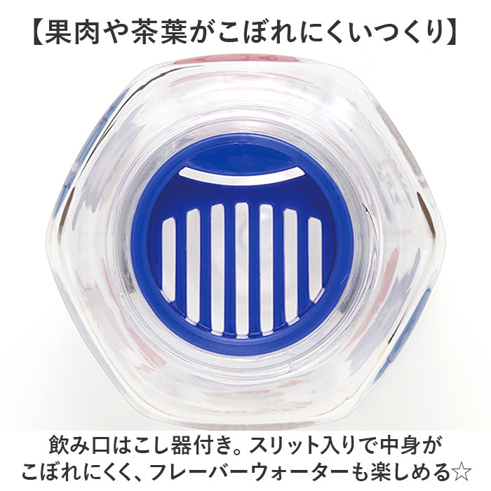 スケーター SKATER スケーター ボトル 350ml PDH4 通販 水筒 子供用水筒 マイボトル 六角形 クリア 透明 直飲み 握りやすい 転がりにくい 広口 こし器付き |  | 13