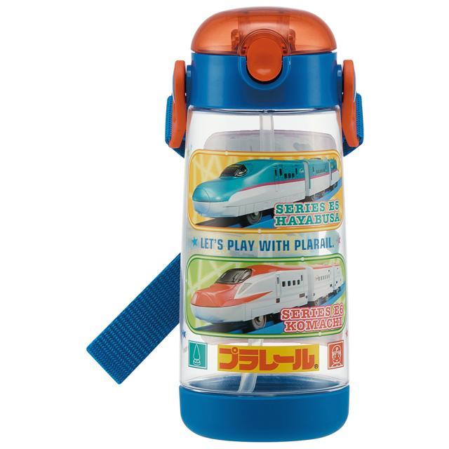 ストローボトル 水筒 ストロー 子供 保冷 ストローボトル 480ml スケーター キッズ 子供用 こども ワンプッシュボトル クリアボトル 透明 軽量 軽い かわいい |  | 02