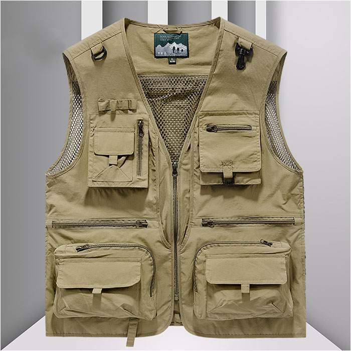 フィッシングベスト 登山 釣り ベスト 通販 ジレ チョッキ 羽織 羽織り vネック ジップアップ 速乾 裏メッシュ メッシュ ポケット 収納 フィッシングベスト |  | 08