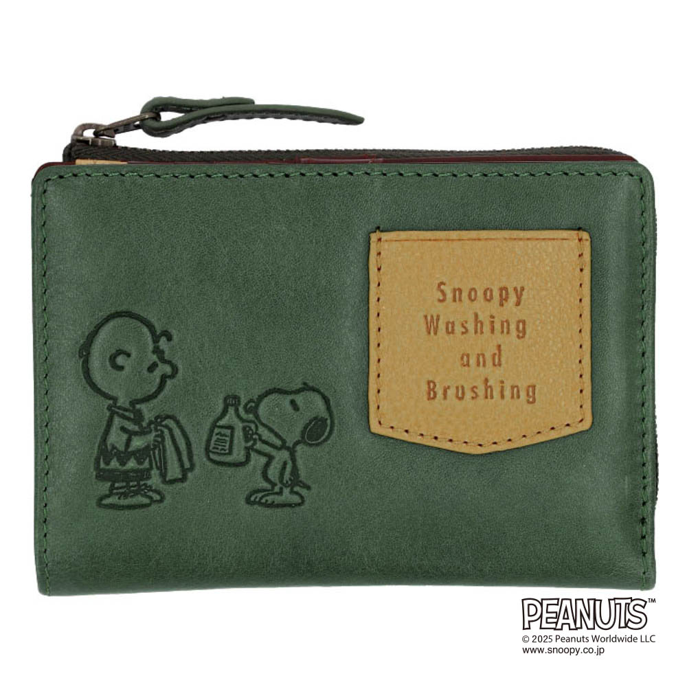 スヌーピー 財布 PEANUTS 73480 通販 二つ折り財布 二つ折り 2つ折り財布 さいふ サイフ お財布 おさいふ レディース L字ファスナー おしゃれ  スヌーピー | PEANUTS | 02