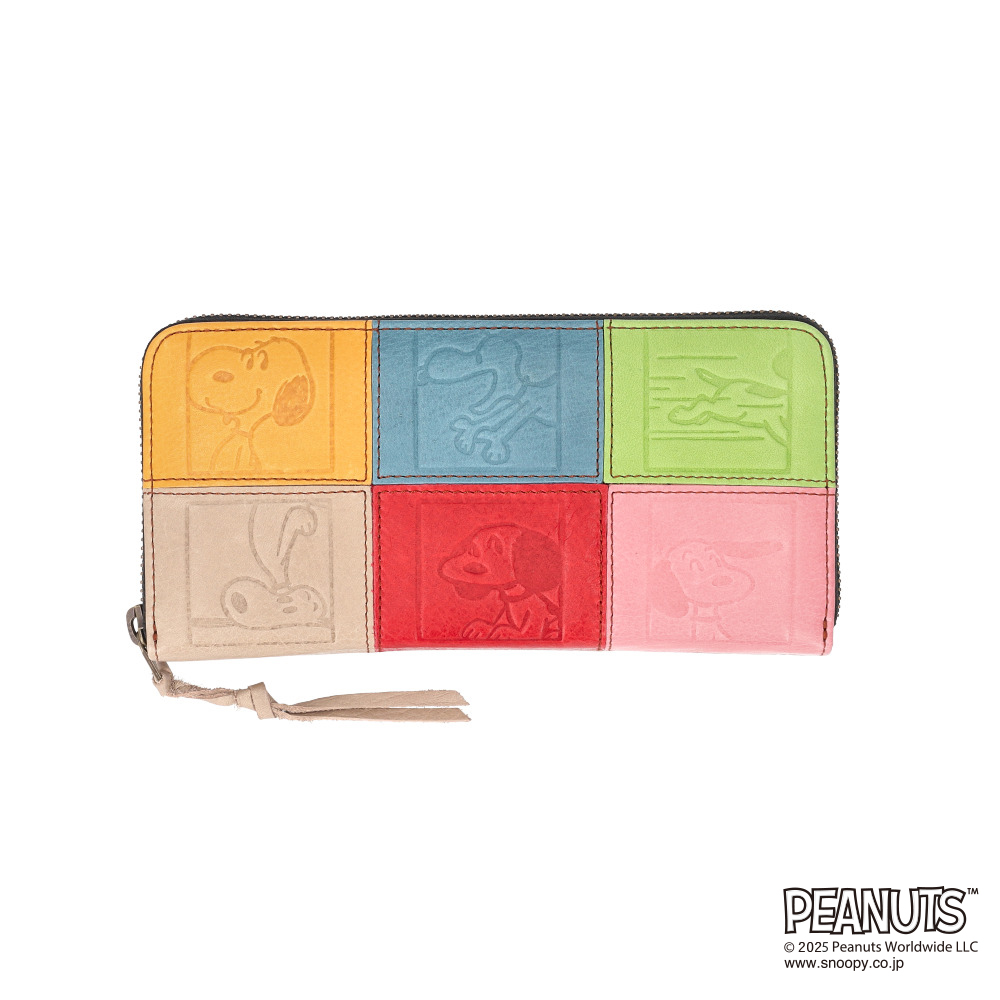 スヌーピー 財布 PEANUTS 73490 通販 長財布 長サイフ ながさいふ なが財布 長さいふ お財布 おさいふ 75周年グッズ レディース ラウンドファスナー  スヌーピー |  | 01
