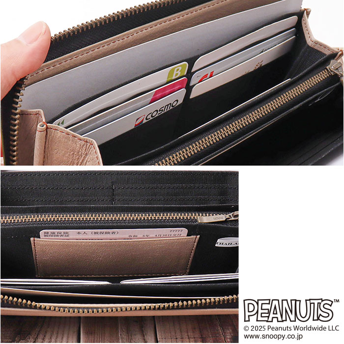 スヌーピー 財布 PEANUTS 73490 通販 長財布 長サイフ ながさいふ なが財布 長さいふ お財布 おさいふ 75周年グッズ レディース ラウンドファスナー  スヌーピー |  | 10