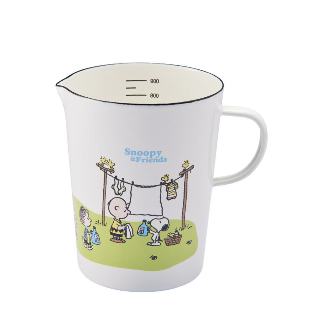 ホーロー 計量カップ スヌーピー 通販 ホーローメジャーカップ L 930ml 計量 カップ おしゃれ 琺瑯 ほうろう 大きめ かわいい 可愛い ドレッシング ホーロー | BACKYARD FAMILY | 02