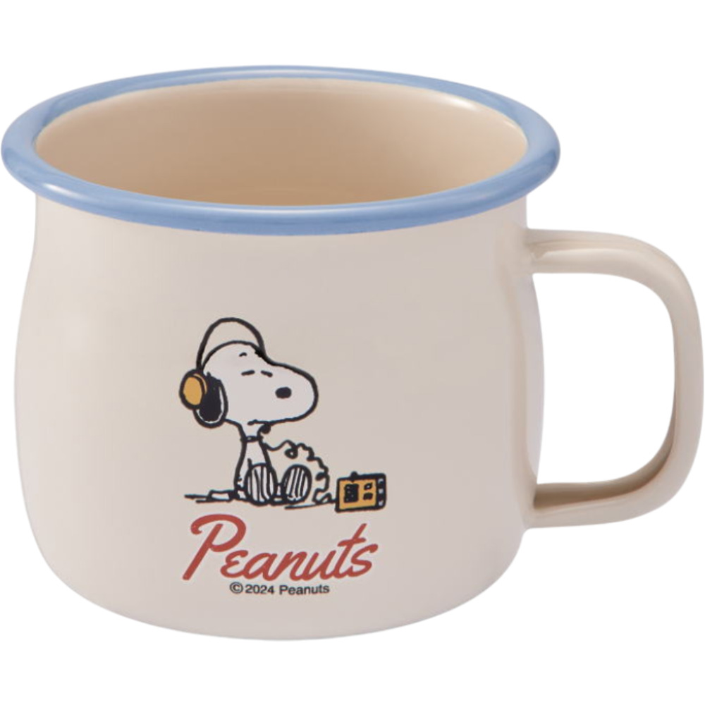 ホーロー マグカップ 日本製 通販 豊琺瑯 SNJ-243 ホーローマグカップ カップ コップ スヌーピー グッズ PEANUTS ピーナッツ グリーンフィールド 約 380ml | BACKYARD FAMILY | 01