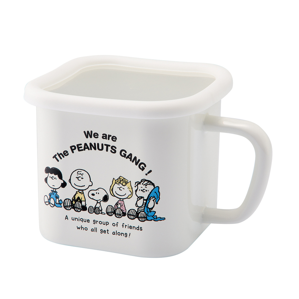 ホーロー 保存容器 スヌーピー 通販 味噌ポット 持ち手付き ホーローマルチスクエアポット ストッカー 容器 1.45L 琺瑯 ほうろう 直火 ガス火 IH対応 ホーロー | BACKYARD FAMILY | 01