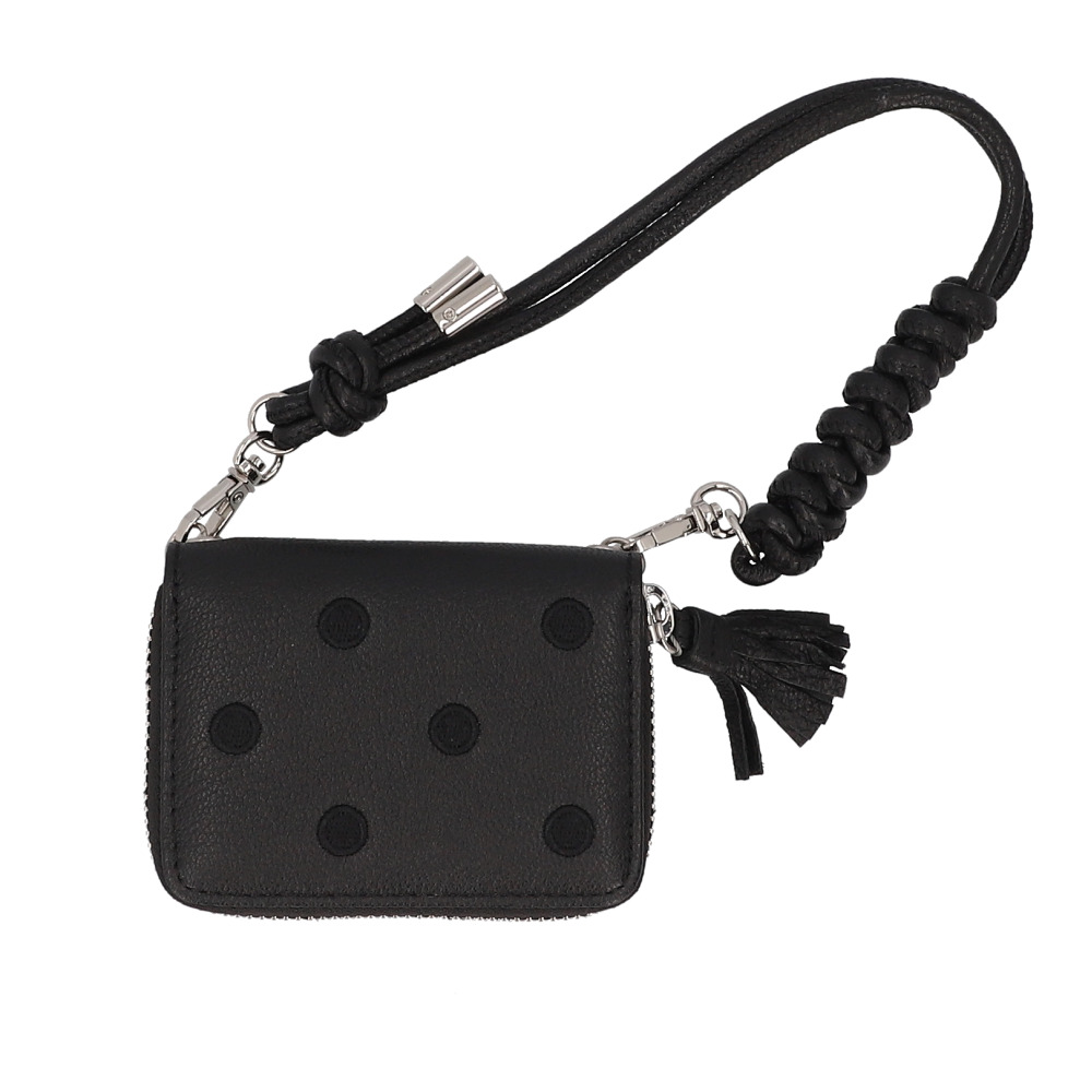 ペルケ ウォレットショルダー perche 80-06-00140 通販 お財布 財布 ドット刺繍 スマホ ストラップホルダー シート 小銭入れ ミニ財布 サイフ 革 ペルケ | perche | 01
