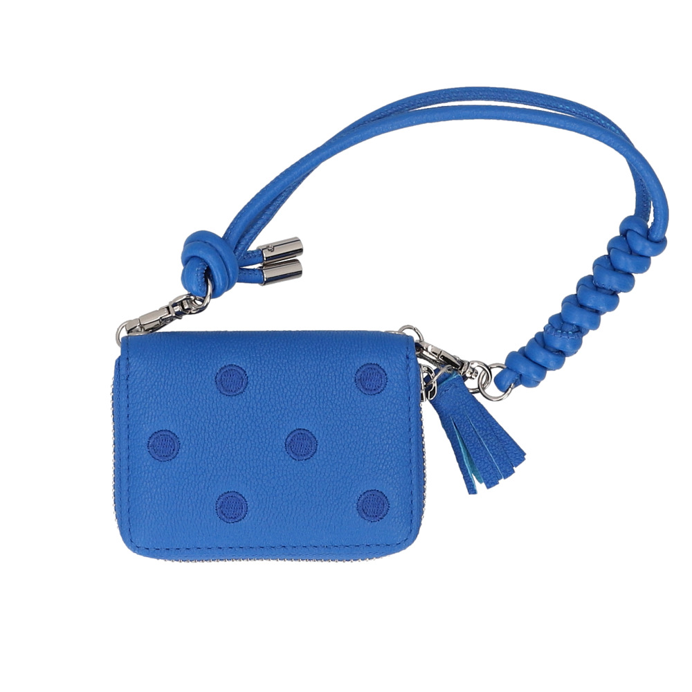 ペルケ ウォレットショルダー perche 80-06-00140 通販 お財布 財布 ドット刺繍 スマホ ストラップホルダー シート 小銭入れ ミニ財布 サイフ 革 ペルケ | perche | 04