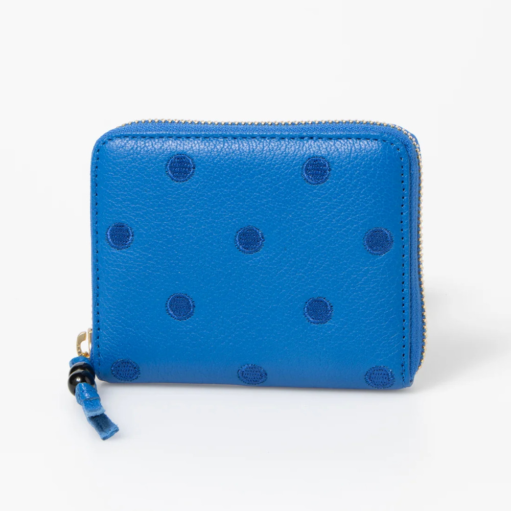ペルケ perche ペルケ 財布 08-06-03900 通販 ドット刺繍ラウンドパームフィットウォレット 二つ折り財布 二折 小銭入れ有 本革 ミニ財布 折財布 | perche | 06