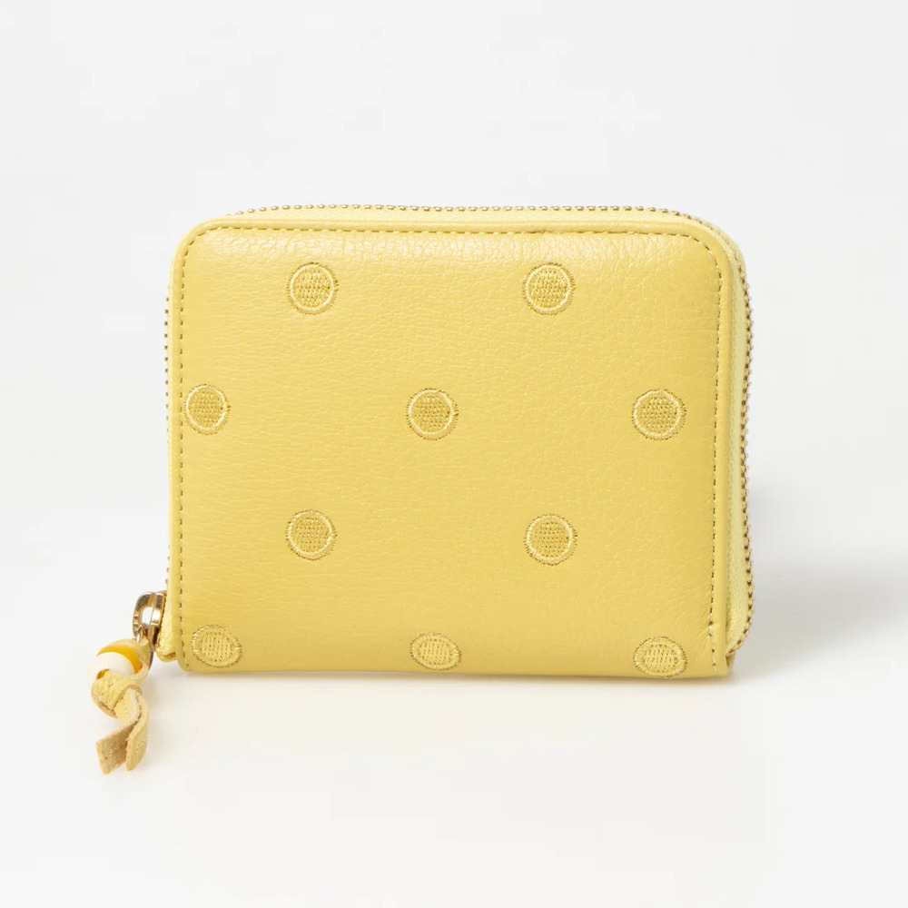 ペルケ perche ペルケ 財布 08-06-03900 通販 ドット刺繍ラウンドパームフィットウォレット 二つ折り財布 二折 小銭入れ有 本革 ミニ財布 折財布 | perche | 04