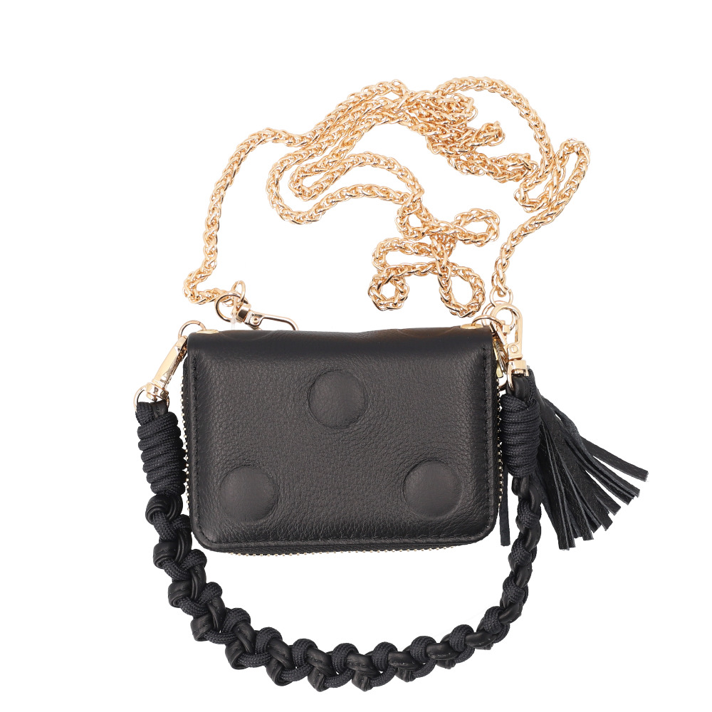 ペルケ ウォレットショルダー perche 08-06-03914 通販 お財布 財布 ドット型押し スマホ ストラップホルダー シート 小銭入れ ミニ財布 サイフ 革 ペルケ | perche | 01