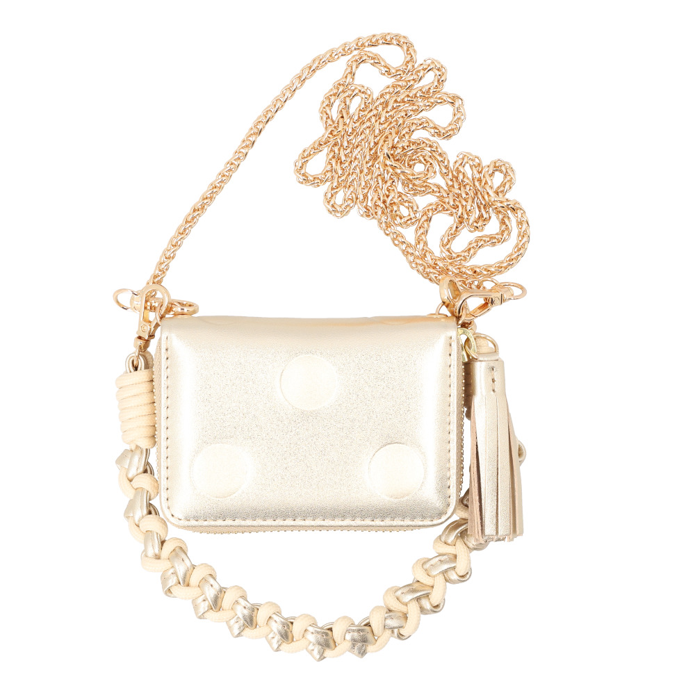 ペルケ ウォレットショルダー perche 08-06-03914 通販 お財布 財布 ドット型押し スマホ ストラップホルダー シート 小銭入れ ミニ財布 サイフ 革 ペルケ | perche | 05