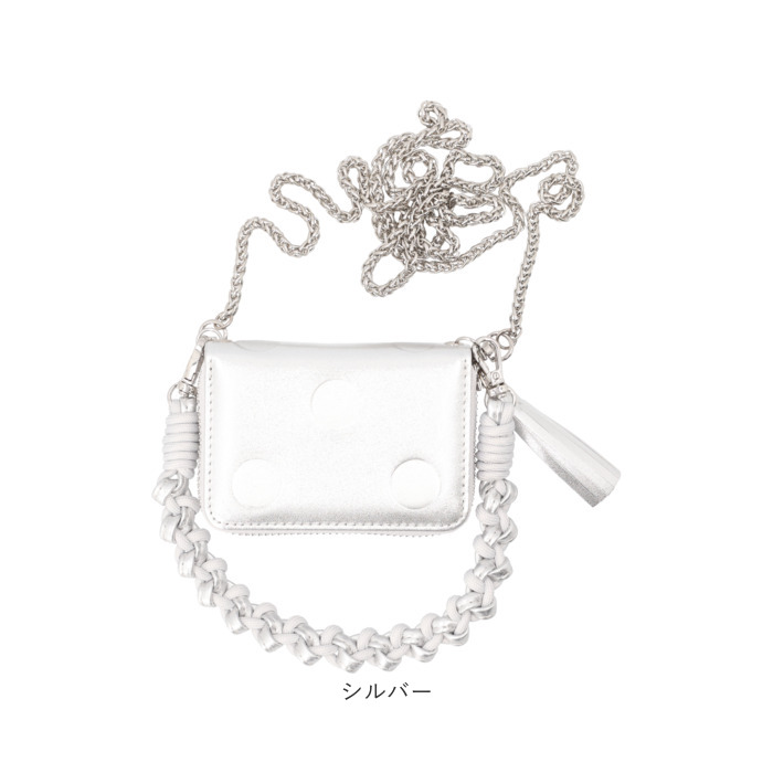 ペルケ ウォレットショルダー perche 08-06-03914 通販 お財布 財布 ドット型押し スマホ ストラップホルダー シート 小銭入れ ミニ財布 サイフ 革 ペルケ | perche | 22