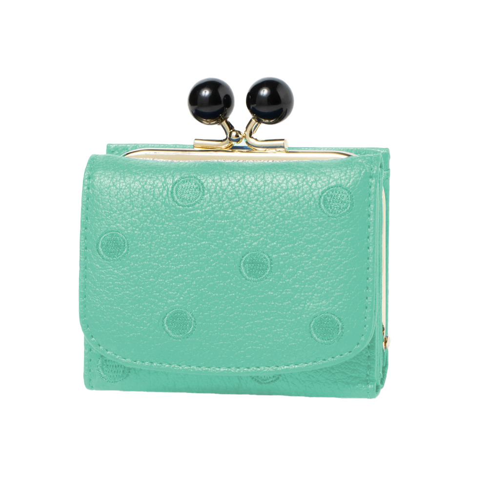 ペルケ 通販ペルケ perche 財布 三つ折り財布 折り財布 折財布 アクリル玉 三つ折りウォレット がま口財布 ミニウォレット ミニ財布 サイフ さいふ 革 レザー | perche | 11