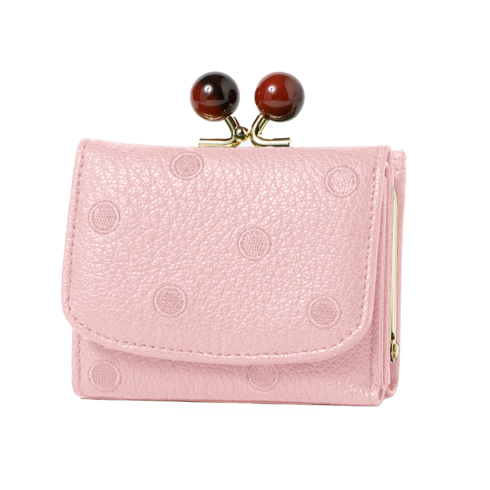 ペルケ 通販ペルケ perche 財布 三つ折り財布 折り財布 折財布 アクリル玉 三つ折りウォレット がま口財布 ミニウォレット ミニ財布 サイフ さいふ 革 レザー | perche | 12