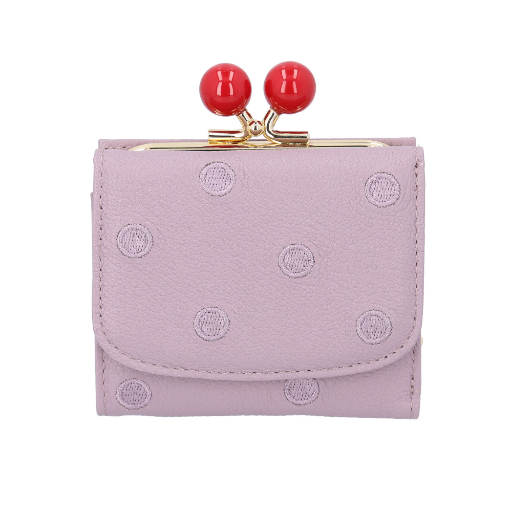 ペルケ 通販ペルケ perche 財布 三つ折り財布 折り財布 折財布 アクリル玉 三つ折りウォレット がま口財布 ミニウォレット ミニ財布 サイフ さいふ 革 レザー | perche | 07