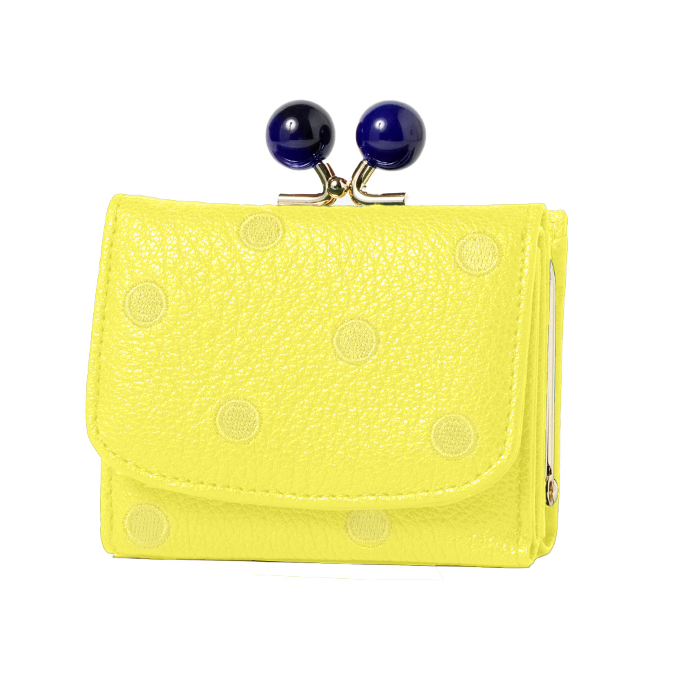 ペルケ 通販ペルケ perche 財布 三つ折り財布 折り財布 折財布 アクリル玉 三つ折りウォレット がま口財布 ミニウォレット ミニ財布 サイフ さいふ 革 レザー | perche | 10